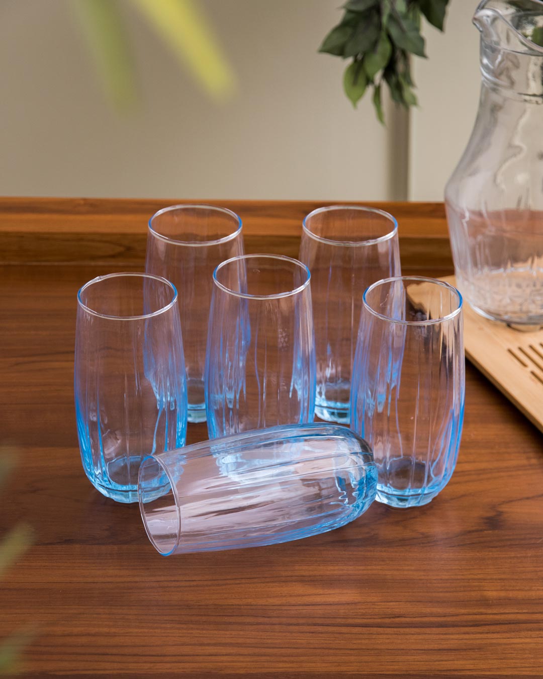 Curve Clear Beer Glass - Set of 6