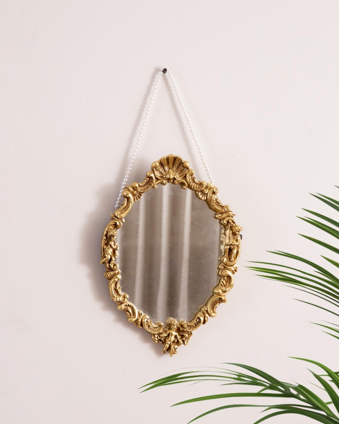 Vintage Ornate Gold Wall Mirror 