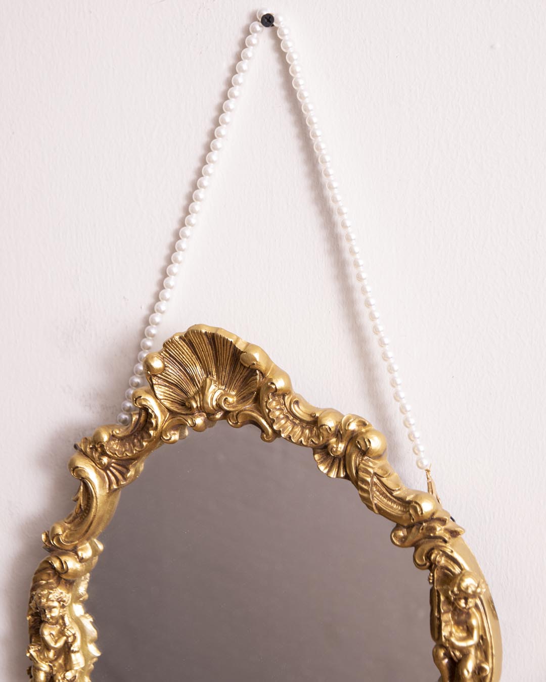 Vintage Ornate Gold Wall Mirror 