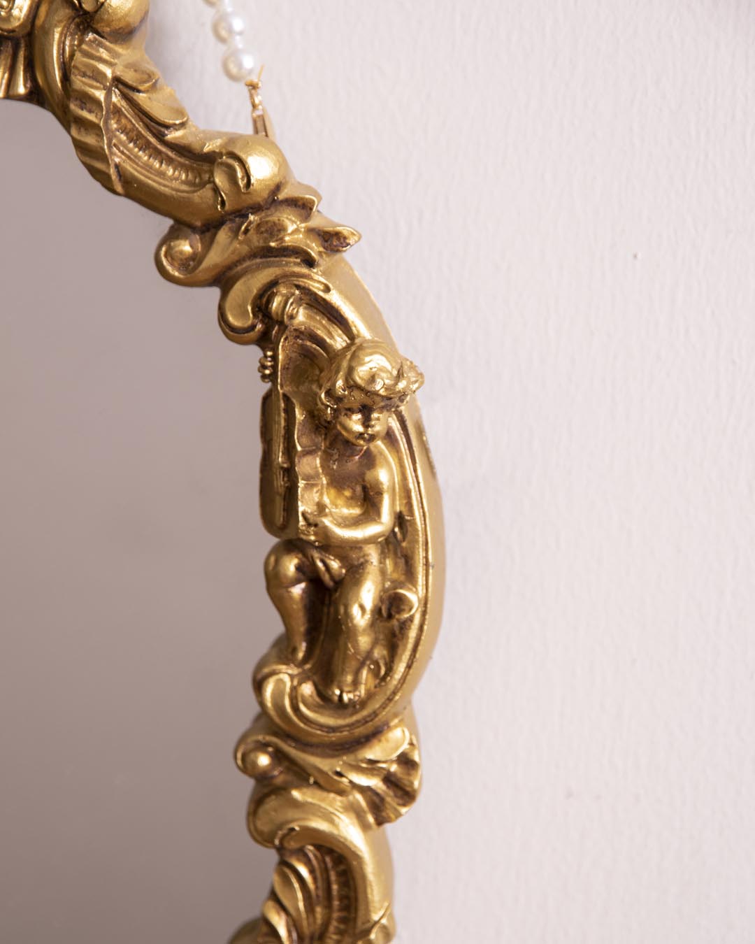 Vintage Ornate Gold Wall Mirror 