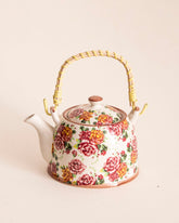 Rose Garden Ceramic Tea Kettle 