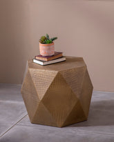 Crocodile Embossing Diamond Shape Coffee Table - Small 