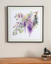 Lavender Cascades: Wisteria's Floral Grace 