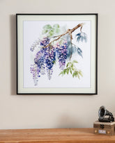 Lavender Cascades: Wisteria's Floral Grace 