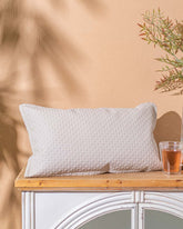 Diagonal Lattice Cushion Cover - Lite Grey 