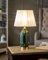 Asteria Porcelain Table Lamp - Green