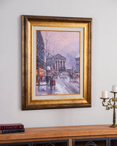 'The Church of the Madeleine' Handmade Oil Painting - 28x32 Inch 