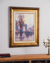 'Cityscape' Handmade Oil Painting - 28x32 Inch 