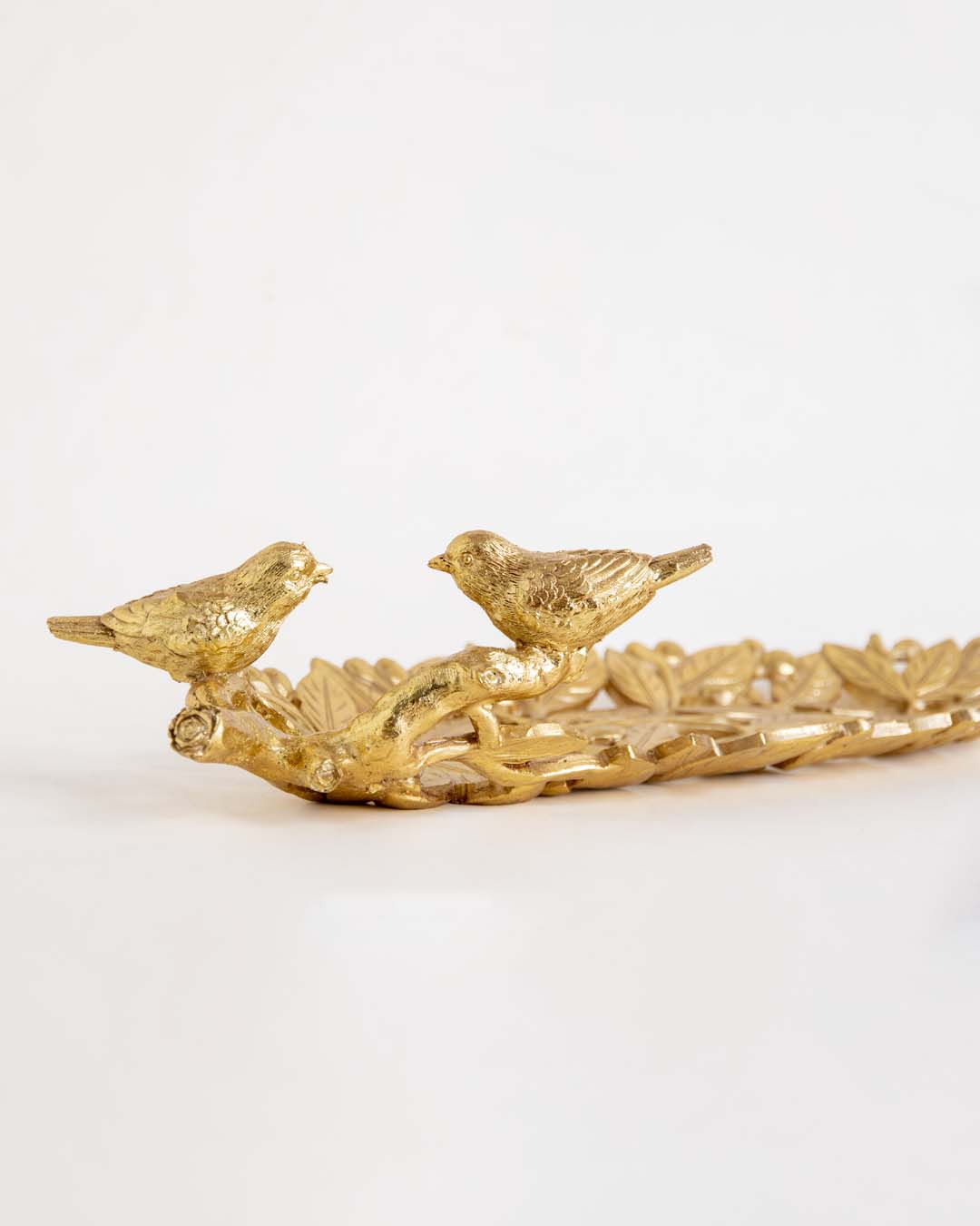 Golden Leaf Decorative Platter 