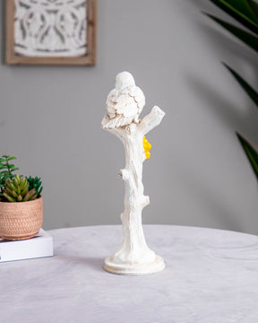 'Solitude Perched' Bird on Pedestal - Set of 2