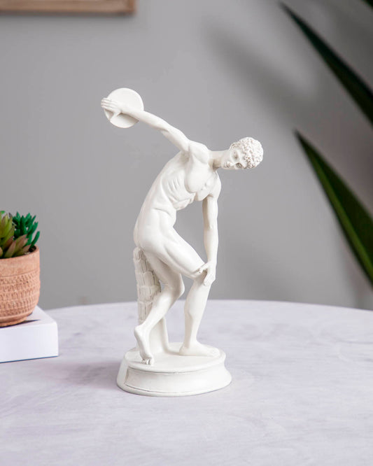 'Discobolus' Discus Thrower Greek Roman Statue