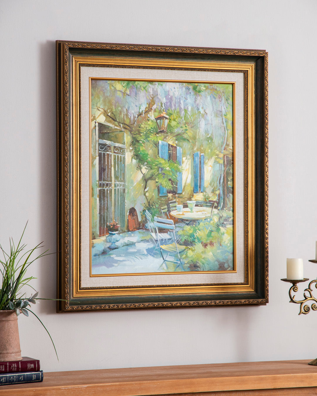 'The Secret Garden' Hand made Oil Painting - 28x32 Inch 
