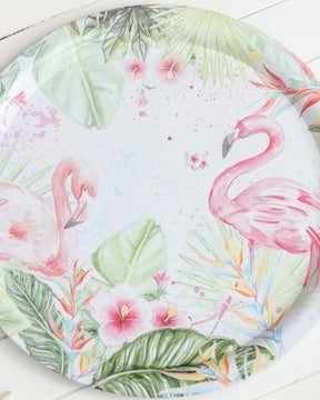 'Flamingo' Round Serving Tray- set of 2 - The Decor Kart 
