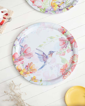 'Hummingbird' Round Serving Tray- set of 2 - The Decor Kart 