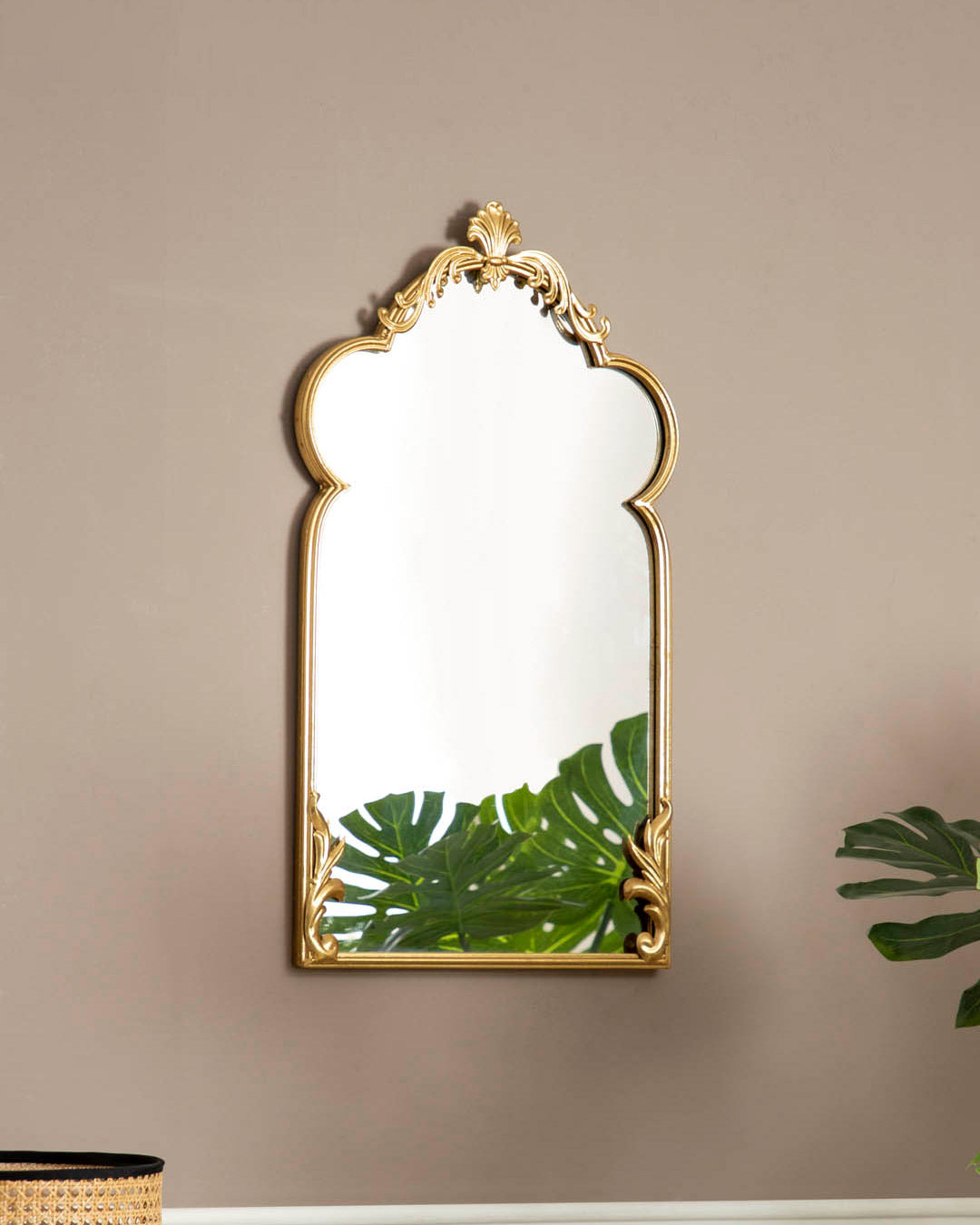 Maskell Arch Metal Wall Mirror