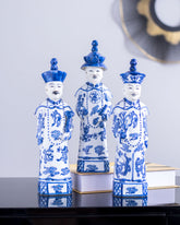 'The Qing Emperors' Porcelain Sculptures - Set of 3