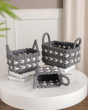'Tangled Elegance' Storage Baskets - Set of 3