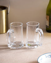 Hops & Cheers Beer Mug Clear - Set of 2 