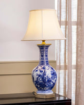 'Garlic Head' Porcelain Vase Table Lamp