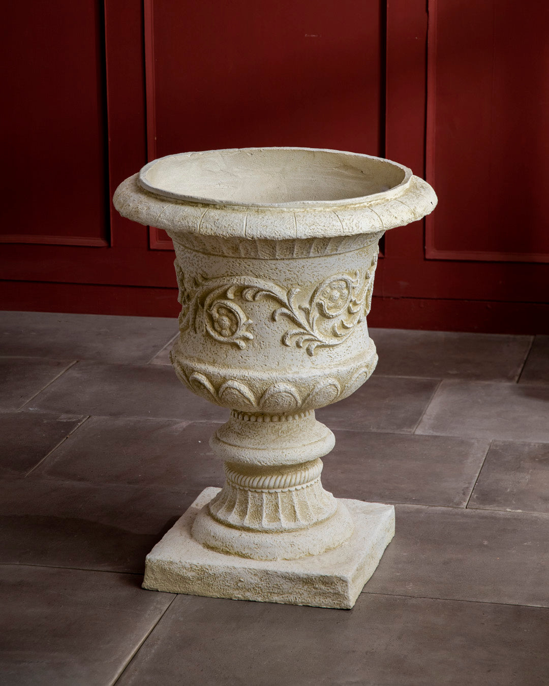 Baroque Scroll Pedestal Planter 