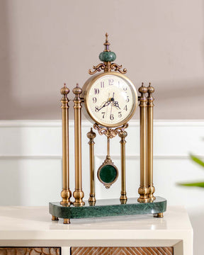 Elegant Villa Vista clock displayed on mantle 