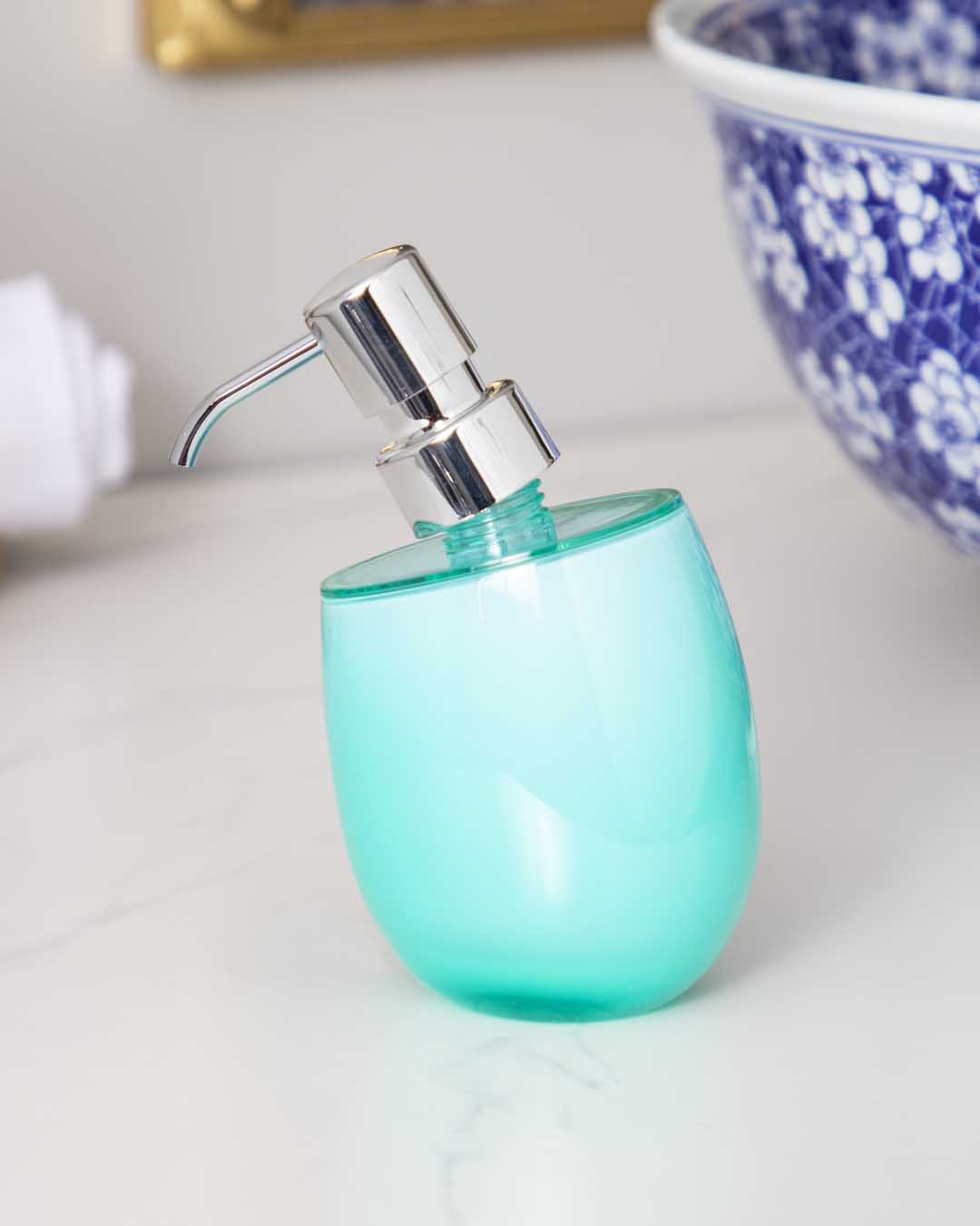 Gentle Glamour Soap Dispenser - Blue - The Decor Kart