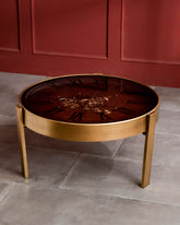 Moving Gears Coffee Table with Clock Top 