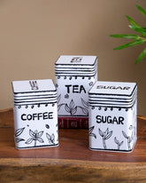 Botanical Bliss Kitchen Storage Canisters - Set Of 3 