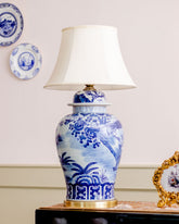Charade Blue & White Porcelain Lamp