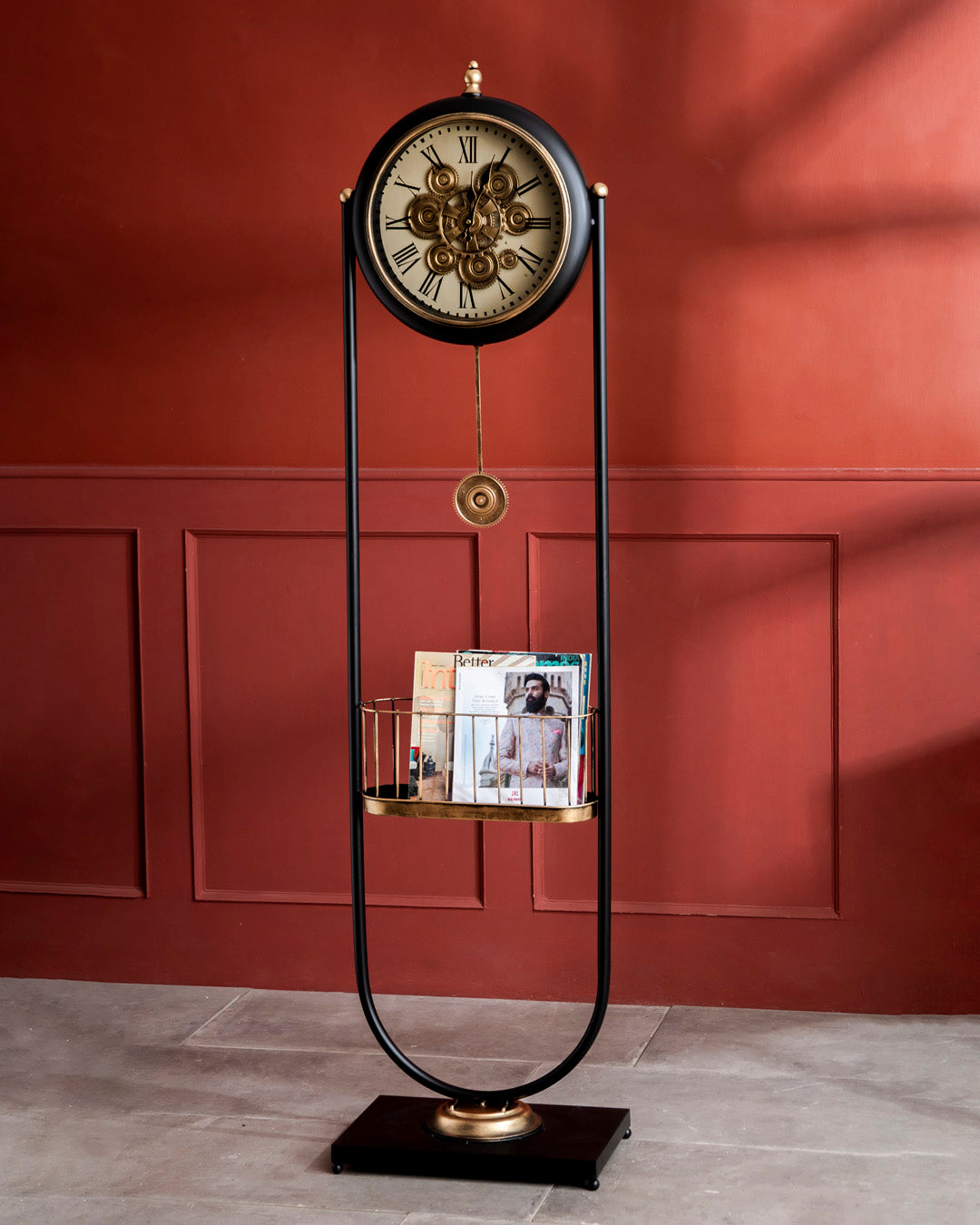 Midnight Curve Floor Clock 