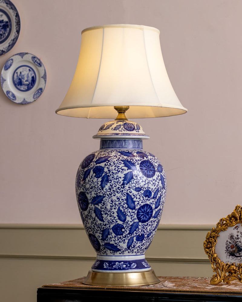 'Foliage' Porcelain Table Lamp