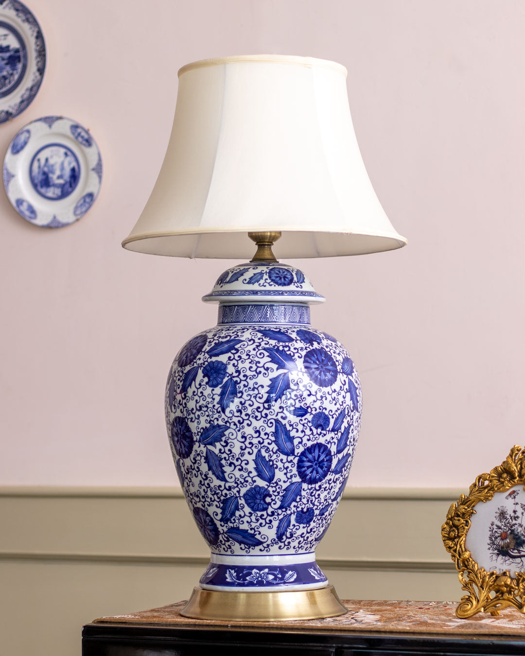 'Foliage' Porcelain Table Lamp