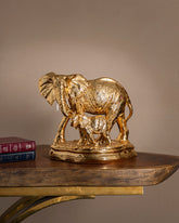 Golden Bond Elephant Sculpture 