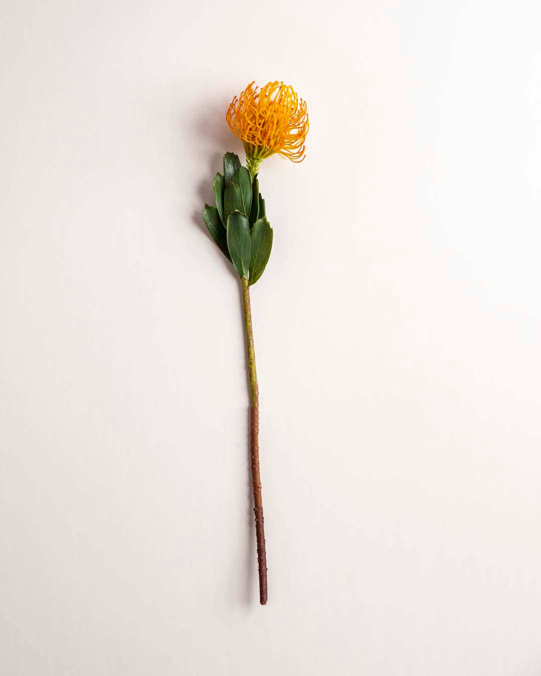 'Flame Flower' Decorative Faux Flower Stick - Yellow 