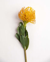 'Flame Flower' Decorative Faux Flower Stick - Yellow 