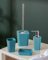 Delightful 4 Piece Bathroom Accessory - Blue - The Decor Kart 
