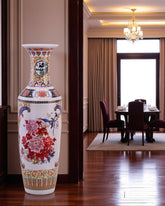Regal Blossom & Songbird Tall Floor Vase - 125 cm 