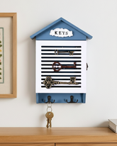Blue Cottage Wall Key Box 