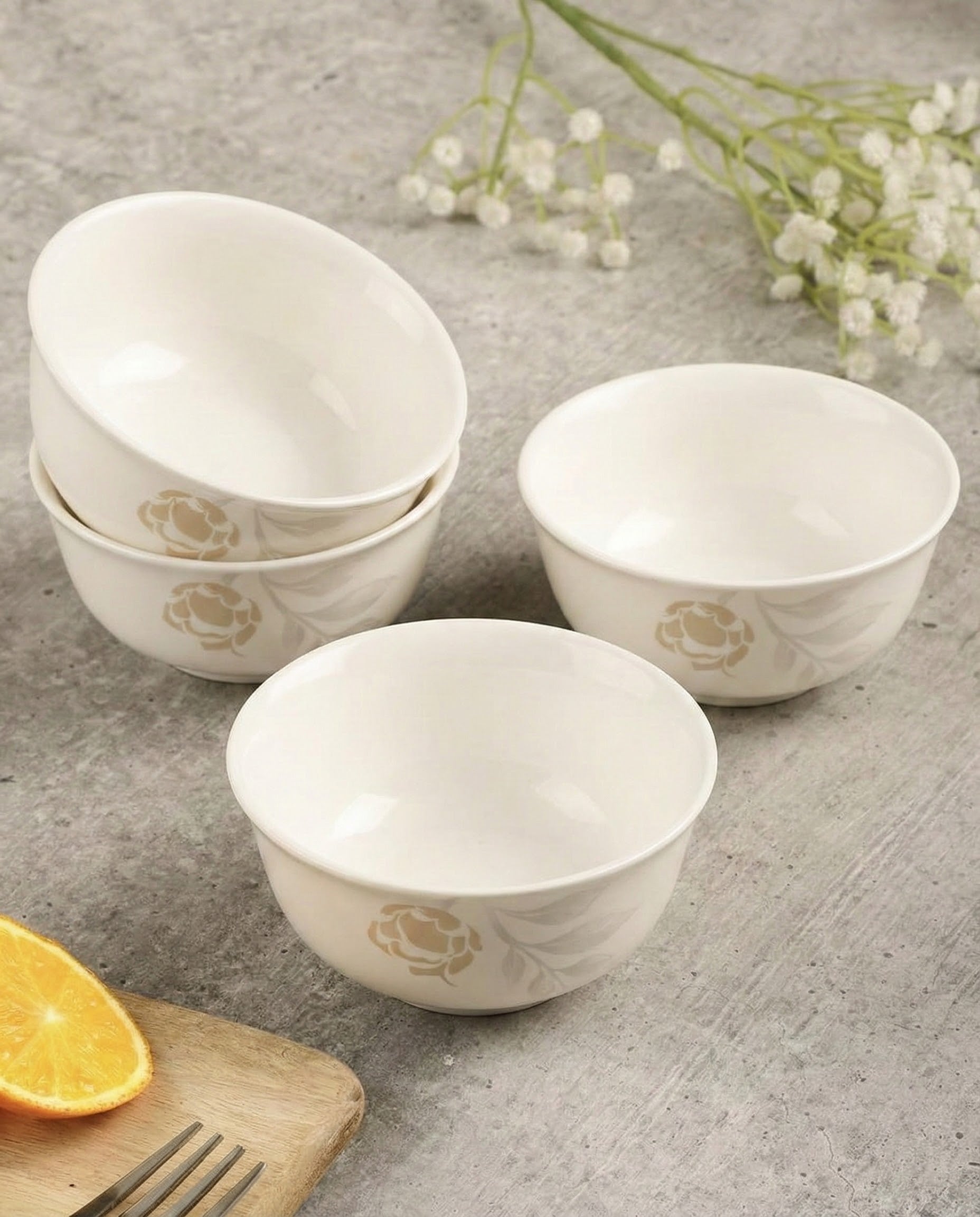 Rose Glow Ceramic Katori - Single