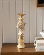 Golden Leopard Candle Stand