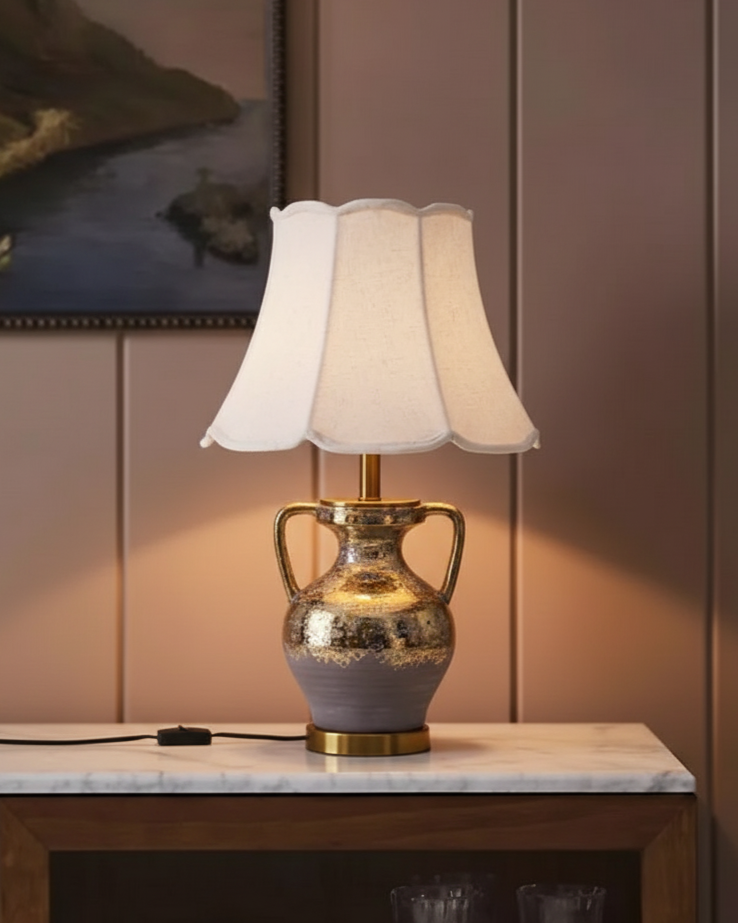 Vintage Aureum Urn Table Lamp 