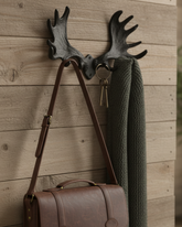 Moose Antler Cast Iron Wall Hook 