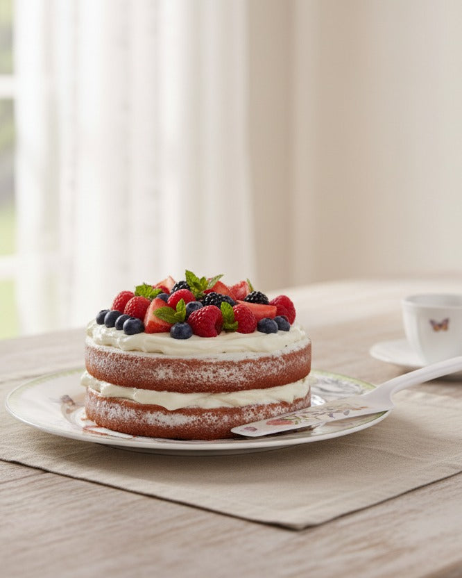 Botanical Garden Cake Plates - Set Of 8 