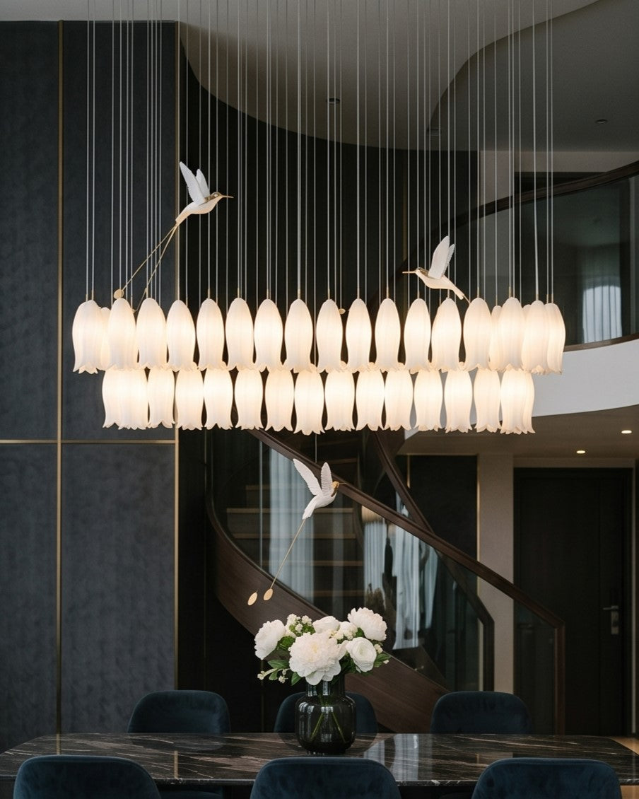 Ethereal Bird Garden Chandelier 