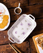Serene Petal Serving Tray - Purple 