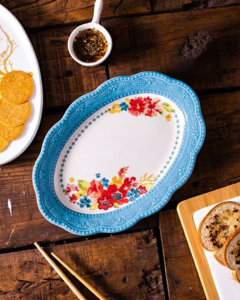 Floral Fiesta Serving Platter 