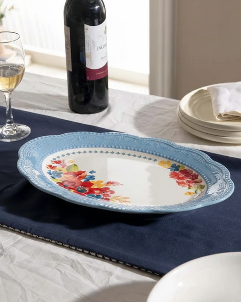 Floral Fiesta Serving Platter 