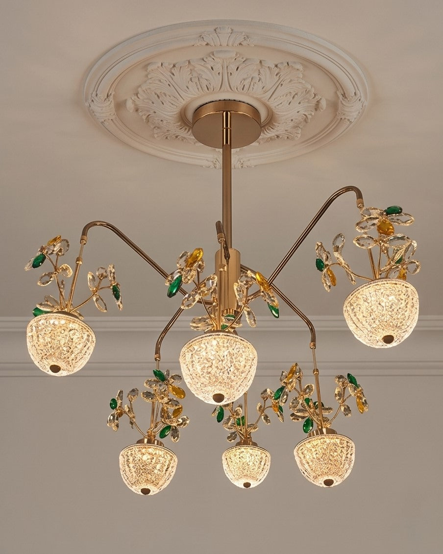 Golden Vine Luxe Chandelier 