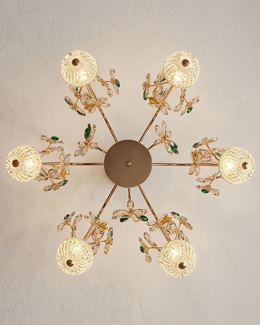 Golden Vine Luxe Chandelier 