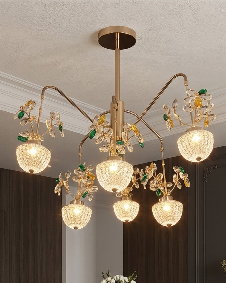 Golden Vine Luxe Chandelier 